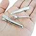 80 Pack 2.36 inches Metal Alligator Hair Clips, Silver Metal Alligator Hair Pins for Hair Care, Arts & Crafts Projects, Dry Hanging Clothing, Office Paper Document Organization