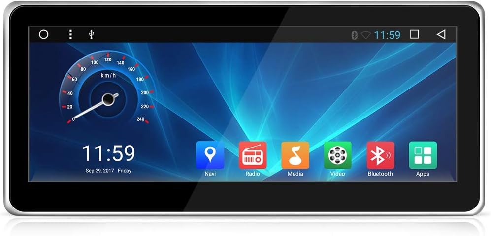 in-Dash GPS Navigation Android Bluetooth Stereo 10.25" Touchscreen AV Receiver Multimedia Radio Built-in Wi-Fi for 2007-2011 Mercedes Benz C/CLK Class W204 S204 C207 A209 Infotainment System Headunit