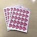 2inchx100 Pieces DIY Heart Wall Decal Vinyl Sticker for Baby Kids Children Boy Girl Bedroom Decor Removable Nursery Decoration (Soft Pink)
