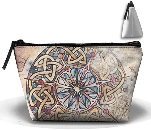 Trapezoid Portable Travel Toiletry Pouch Tarot Glasses Cosmetic Bags Multifunction Clutch Bag