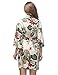 Skyfitting Women's Kimono Robe, Short Length Cotton Bridesmaid Robes Regular Size/36