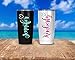 Name Decal for Tumblers, Cursive Sticker with Heart for Yeti, Your Choice of Size, Font and Colors