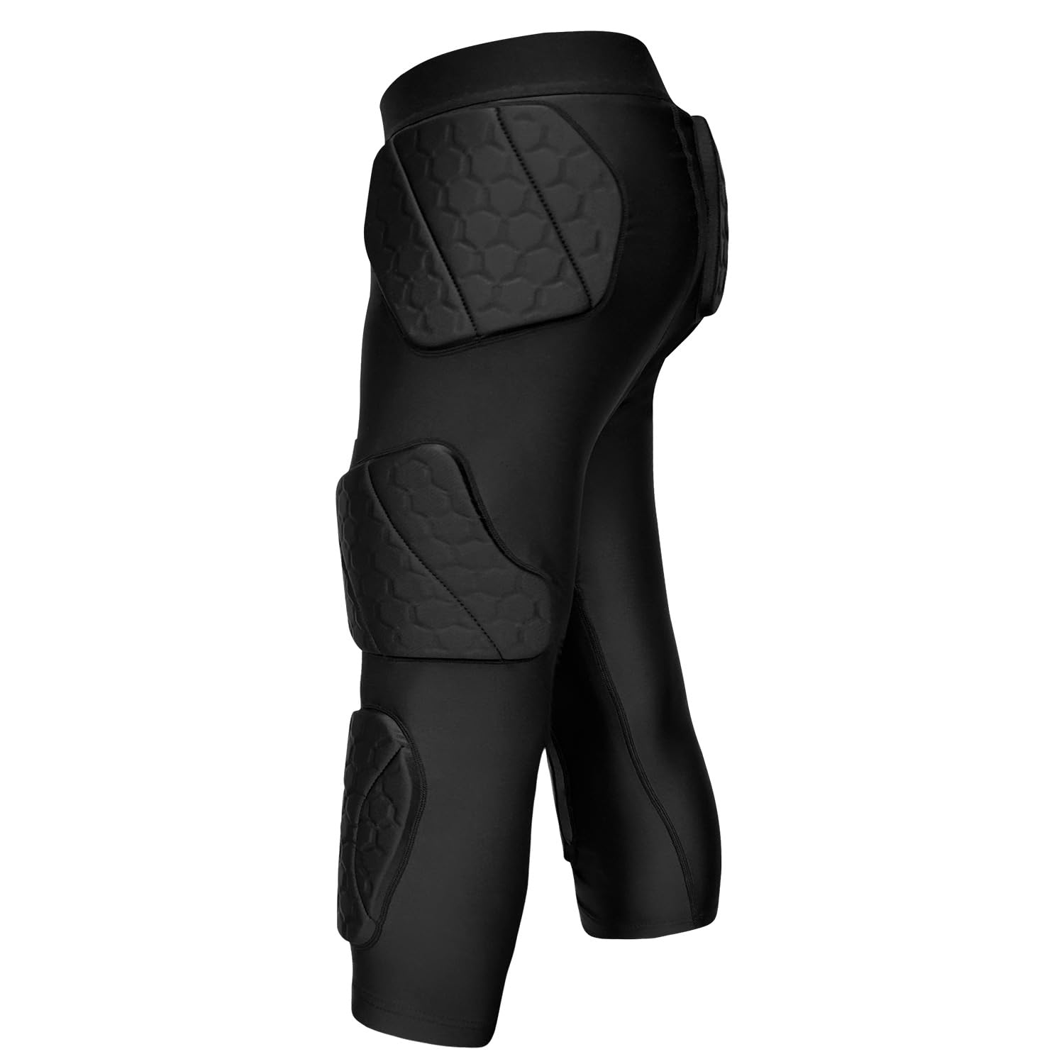 Photo 1 of ciseroye 7 Pad Girdle Football Youth Football Girdle Youth Boys with Knee Integrated Hip Tailbone Thigh Pads- Basketball Padded Compression Shorts for Basketball Baseball Rugby Soccer- S