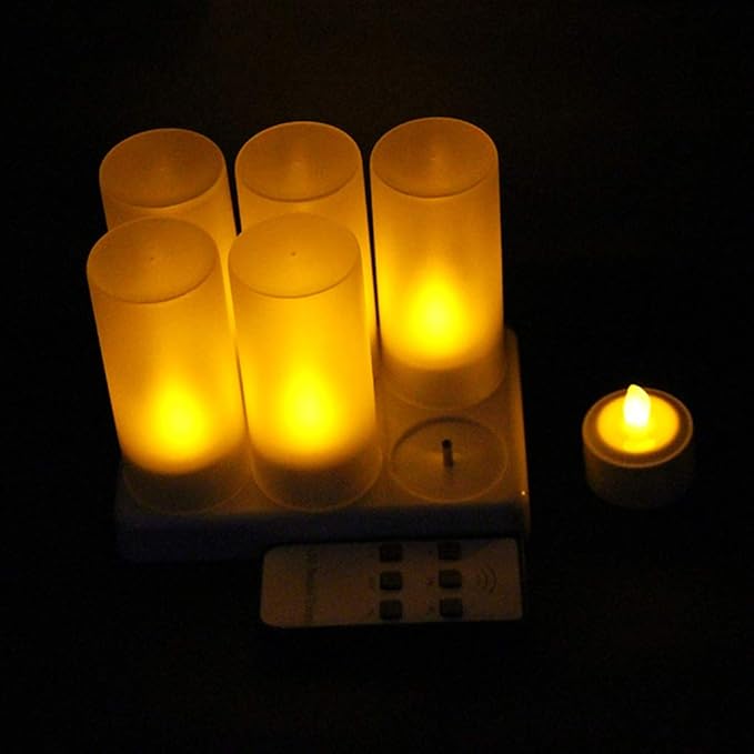 ADAHX LED Candles, Flameless Candles, Safe Smokeless Yellow