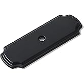khtumeware 10 Pack Backplate for Cabinet Knobs Matte Black Cabinet Hardware Knob Backplate/Back Plate