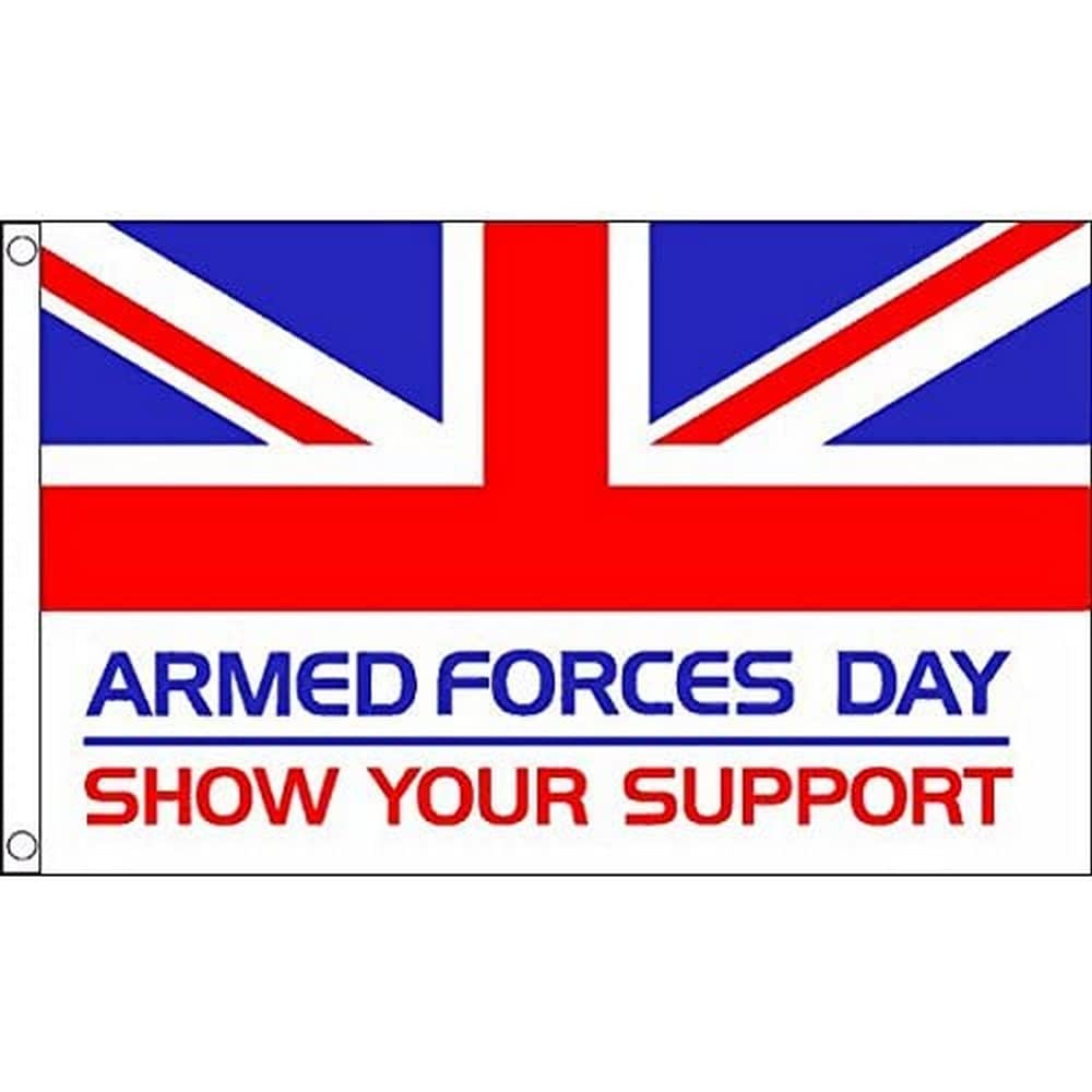 AZ FLAG - British Armed Forces Day Flag - 3x5 Ft - 100D Polyester Uk Army Banner with Two Metal Grommets - Fade Resistant - Vivid Colors - 3' x 5' Feet - 150x90 Cm