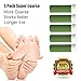 Foot Solutions Super Coarse Micro Mineral Replacement Rollers Compatible with Emjoi Micro-Pedi Callus Remover (5 Pack Green)