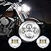 SUPAREE 7 inches Led Motorcycle Headlight Fog Passing Lights DOT Kit Set for Touring Road King Ultra Classic Electra Street Glide Tri Cvo Heritage Softail Deluxe Fatboy Chrome