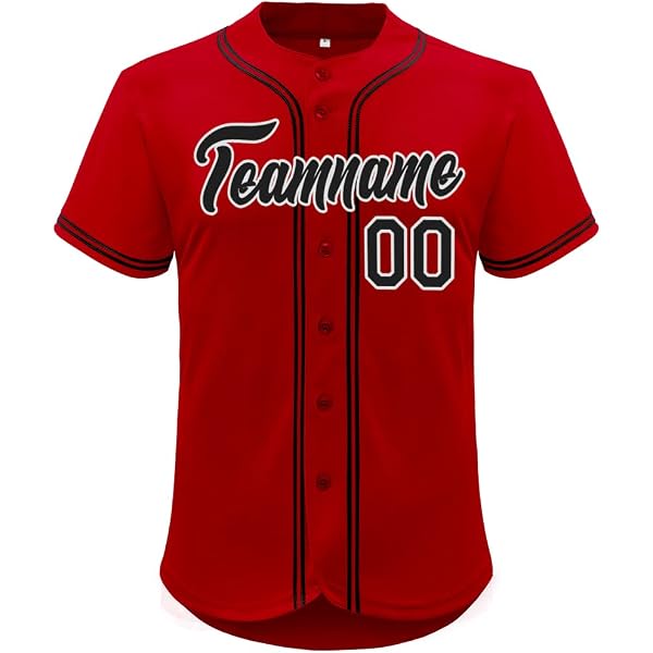 Custom Football Jersey For Youth & Adults - Design Online With Name & Number, Scarlet Red, Youth Small - View #5