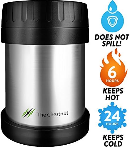 Thermos Food Jar for Women &amp; Men 10oz - Insulated Stainless Steel Thermo Lunch Box - Small Travel Vacuum Metal Container - Hot Food Soup Thermos