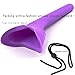 2x P EZ Female Silicone Portable Camp Outdoor Urination Device Purple Lightweight Travel Urination Device Camping Toilet Women Urinal Funnel - Stand Up & Pee