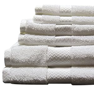 Image of Jc Penny Home - Solid Bath Towels - 6 Piece Towel Set (Bright White)