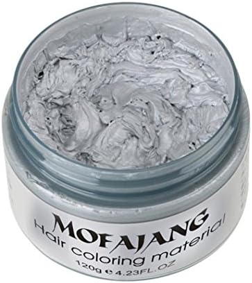 Rambly 2017 DIY Hair Clay Wax Mud Dye Cream Grandma Hair Ash Dye Temporary 7 Colors (E)