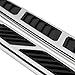 2x JDM Style Custom Chrome Plated & Black Decorative Air Flow Intake Turbo Bonnet Hood Side Vent Cover 3M Self-adhesive Stick On For Car SUV Sedan Coupe