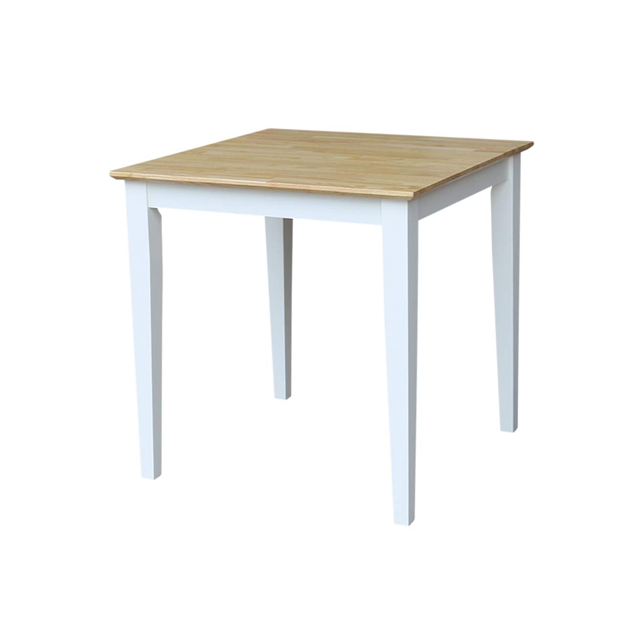 IC INTERNATIONAL CONCEPTSWood Table, Dining Height, White/Natural