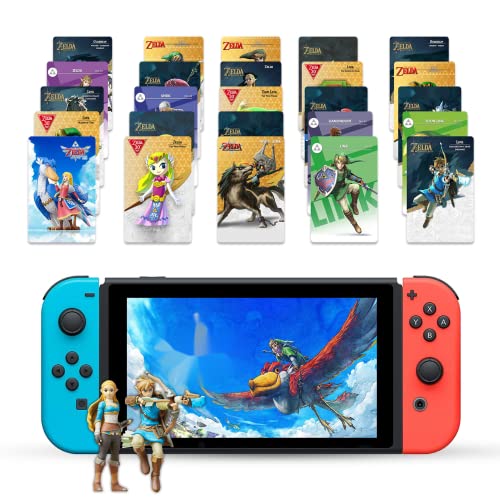 Newest Version] 28 Pcs Mini Game Cards for BOTW Amiibo Cards, Full