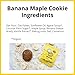 FreeYumm - Banana Maple Soft Baked Cookies - Plant Based with Real Fruit - Allergy Friendly Snacks - Gluten Free - Safe for School - 42 Individually Wrapped Cookies