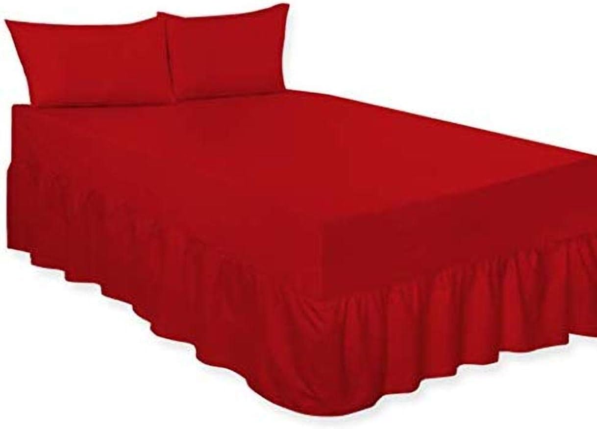 LAWRANCE CAPRINO Easy Care Percale Plain Extra Deep Fitted Valance