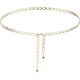 Gold Waist Chain, 50 inch Long Gold Chain Belt for Women, Adjustable Beach Body Jewelry, Elegant Bikini Belly Chain