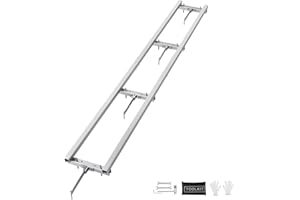 VEVOR Rail Mill Guide System, 9 ft Milling Guide, 4 Crossbar Kits Chainsaw Mill Rail Guide, Aluminum Adjustable Saw Mill Rail