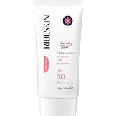 Ribeskin Cell Protection Mineral Sunscreen SPF 50+ PA++++, Zinc Oxide Mineral Face Sunscreen for Sensitive Skin, Lightweight Daily UV Protection, 1.76 Fl Oz