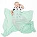 Niuniu Daddy Cellular Baby Blanket Throw Fuzzy Fluffy Soft Warm Crib Fleece Blanket Cozy Toddler Infant Newborn Girl Boy Bedding (Mint Green)