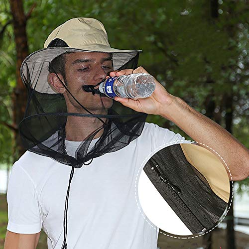 Netz-mesh-Schutz Sonnenhut Angelmütze Männer Frauen Sommer Atmungsaktiv Fischerhut D 1 Pc – Bild 4