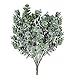 Yinhua Artificial Eucalyptus Leaves Greenery Leaves Faux Silver Dollar Eucalyptus Greenery Branches Plant for Greenery Wedding Jungle Theme Party(Eucalyptus Leaves, Pack of 3)