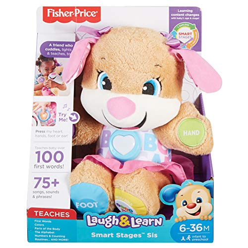Fisher-Price Laugh and Learn Smart Stages Puppy Sister Toy Baby Play Music Gift