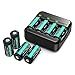 CR123A Rechargeable Batteries RAVPower [8 Pack 3.7V 700mAh ] Protected Batteries for Arlo Security Wireless Cameras VMC3030 VMK3200 VMS3330 3430 3530 and Flashlight Polaroid Microphone