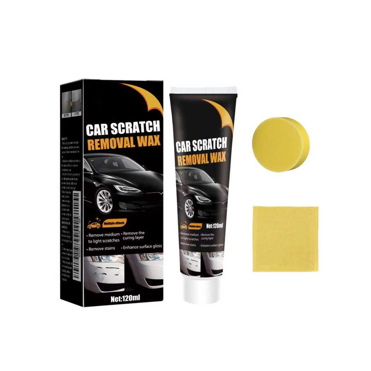 Photo 1 of 2025 Upgrade Scratch Remover for Vehicles,Car Scratch Repair Paste for Deep Scratches,Cars Polishing Wax Scratchs Remover Car Paint Scratch Repair Kit with Wipe and Sponge (1pc)