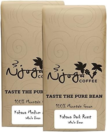 Njoga Kenya AA (Kahawa) Combo Pack Medium Roast 1 LB Whole Bean ; Kenya AA (Kahawa) Dark Roast 1 LB Whole Bean