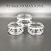 CENGLORY 3PCS Replacement Bulb Glass Tube 8.5ml Capacity for Stick V9 Max (Clear)