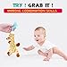 Zooawa Baby Pacifier, Giraffe Pacifier Holder with Removable Plush Stuffed Animal Toy and Rattle for Infant
