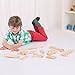 Bigjigs Rail Low Level Track Expansion - 25 Piece Set - Other Major Wooden Rail Brands are Compatible