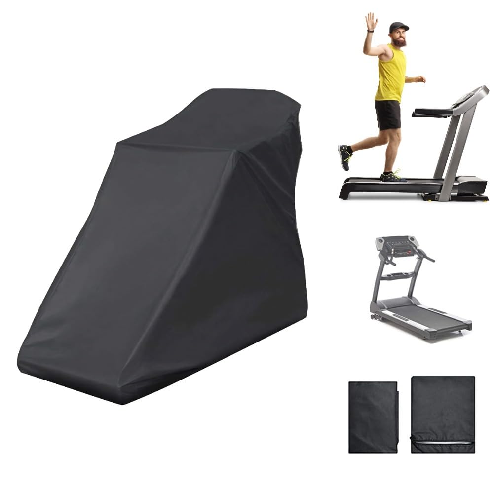 T best Treadmill Cover Sports Treadmill Running Machine Protective Cover Dustproof Waterproof UV Resistant 210D Oxford Fabric with Silver Plated