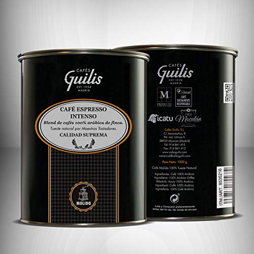 CAFES GUILIS DESDE 1928 AMANTES DEL CAFE 100% Arabica Gemahlener Kaffee - Intensive Espressomischung höchster Qualität… – Bild 3