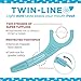 PLACKERS Twin-Line Dental Flossers, Cool Mint 75 each(Pack of 10)