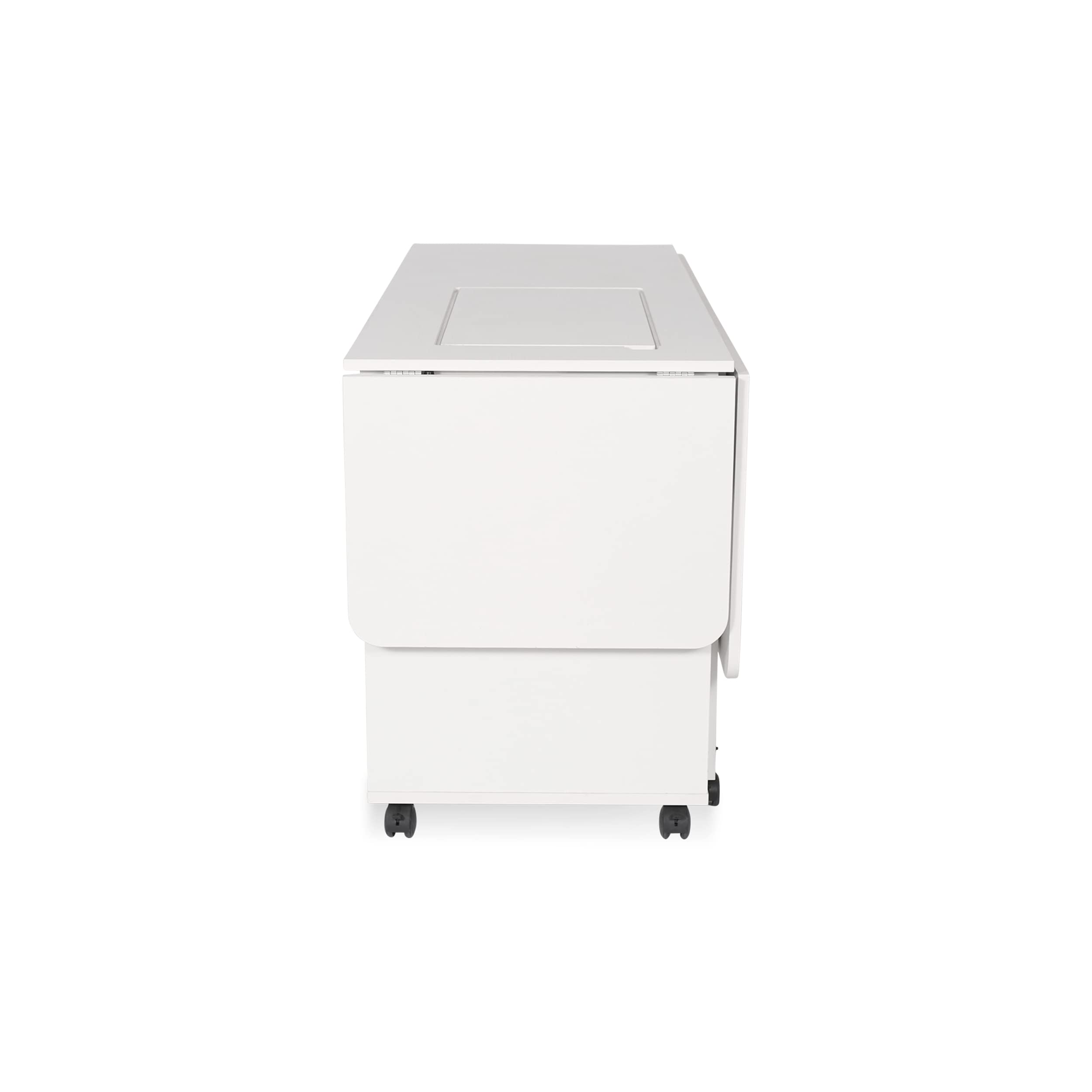 Arrow Classic Sewing Furniture “Christa” Sewing Cabinet: Full-Size, Locking Wheels, Manual Machine Lift, Side and Rear Leafs for Expansive Workspace