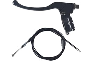 JOIQEXJ 22mm Left Brake Clutch Handle Lever 155cm Cable for Coleman CT100U CC100X 98cc 3HP for Baja Doodle Bug DB30 for Motovox MBX10 MBX11 Monster Moto Powersport Mini Bike Parts
