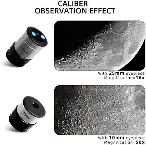 51 teG0S%2BzL Telescope for Kids Beginners Adults, 70mm Aperture 400mm Ultra HD AZ Mount Astronomical Refracting Telescope for Kids Beginners - Travel Telescope with Carry Bag - Image 6