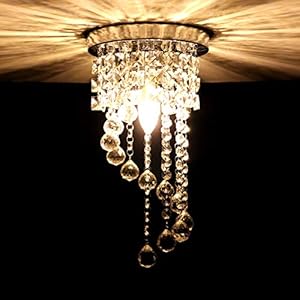 HAWEE Lámpara de Araña de Cristal Lámpara de Techo Luz Moderno