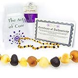 *Premium* Baltic Amber Teething Necklace for Baby (Raw Multi) - FTIR Tested