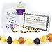 The Art of Cure Original Baltic Amber Necklace- Polished Handmade (Raw MultiColored) for boy or girl - 12-12.5 Inches size