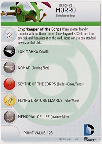 Heroclix DC War of Light #054 Morro Figure Complete with Character Card