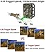 Game Trail Camera 1080P 12MP with Sound Scouting Camera with 2.4in LCD Screen No Glow Black Infrared Night Vision 0.5s Trigger Speed for Wildlife Hunting Monitoring and Farm Security (Black)