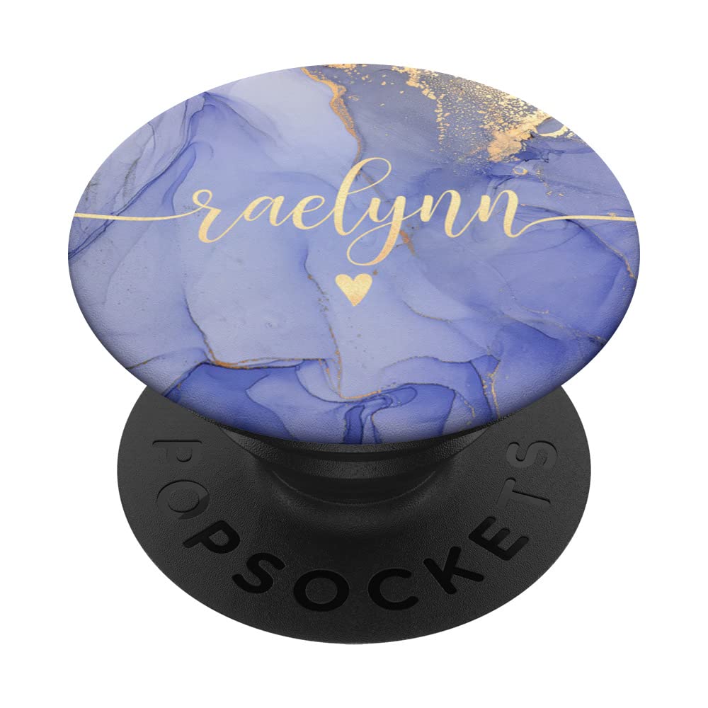 Raelynn Letter R Initial Cute Purple Personalized PopSockets Swappable PopGrip