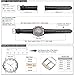WOCCI 18mm 19mm 20mm 21mm 22mm Alligator Embossed Leather Watch Bands, Replacement Strap for Men or Women