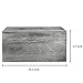 MyGift Distressed Gray Wood Rectangular Facial Tissue Box Cover Holder with Easy Refill Slide Out Bottom