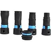 Cen-Tec Systems 95248 Quick Click Expanded Multi-Brand Power Tool Adapter Set for Dust Collection, Black